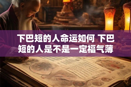 下巴短的人命运如何 下巴短的人是不是一定福气薄