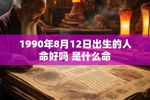 1990年8月12日出生的人命好吗 是什么命