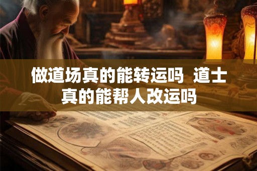 做道场真的能转运吗  道士真的能帮人改运吗