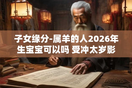 子女缘分-属羊的人2026年生宝宝可以吗 受冲太岁影响