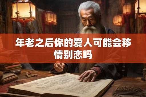 年老之后你的爱人可能会移情别恋吗