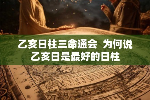 乙亥日柱三命通会  为何说乙亥日是最好的日柱