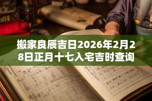 搬家良辰吉日2026年2月28日正月十七入宅吉时查询