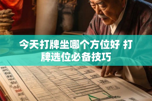 今天打牌坐哪个方位好 打牌选位必备技巧