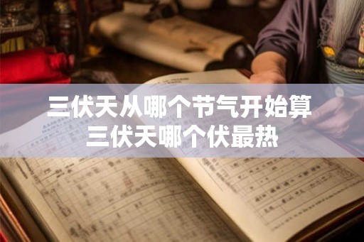 三伏天从哪个节气开始算 三伏天哪个伏最热