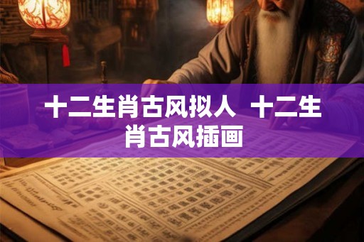 十二生肖古风拟人  十二生肖古风插画