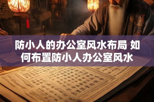防小人的办公室风水布局 如何布置防小人办公室风水