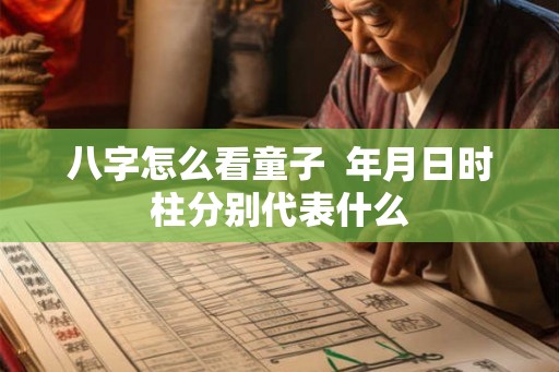 八字怎么看童子  年月日时柱分别代表什么