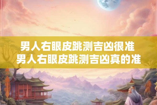 男人右眼皮跳测吉凶很准 男人右眼皮跳测吉凶真的准吗 男人右眼皮跳测吉凶很准 男人右眼皮跳测吉凶真的准吗