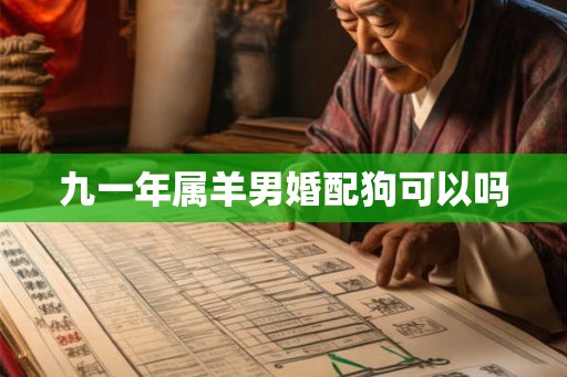 九一年属羊男婚配狗可以吗 九一年属羊男婚配狗可以吗