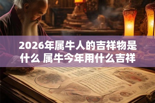 2026年属牛人的吉祥物是什么 属牛今年用什么吉祥物旺运势