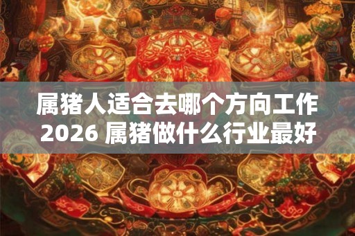 属猪人适合去哪个方向工作2026 属猪做什么行业最好 属猪人适合去哪个方向工作2026 属猪做什么行业最好