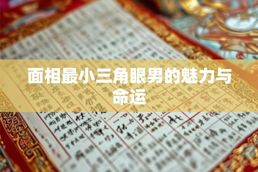 面相最小三角眼男的魅力与命运