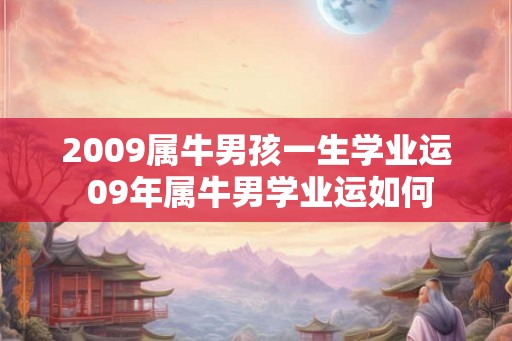 2009属牛男孩一生学业运 09年属牛男学业运如何