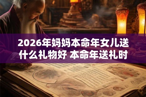 2026年妈妈本命年女儿送什么礼物好 本命年送礼时间
