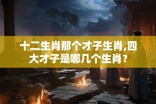 十二生肖那个才子生肖,四大才子是哪几个生肖？