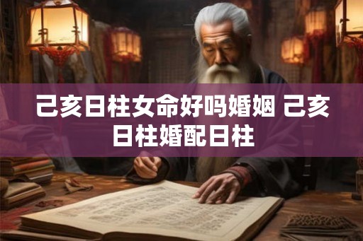 己亥日柱女命好吗婚姻 己亥日柱婚配日柱