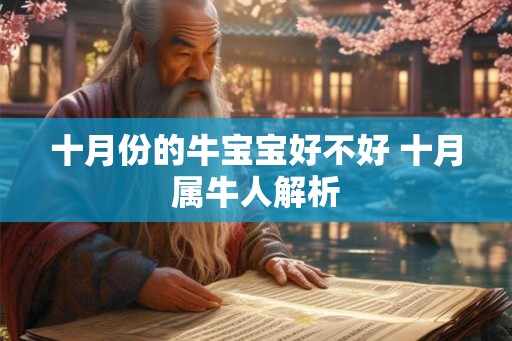 十月份的牛宝宝好不好 十月属牛人解析