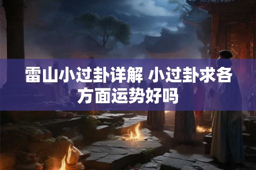 雷山小过卦详解 小过卦求各方面运势好吗