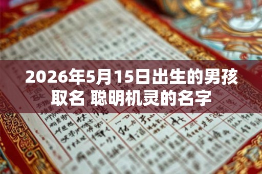 2026年5月15日出生的男孩取名 聪明机灵的名字 2026年5月15日出生的男孩取名 聪明机灵的名字