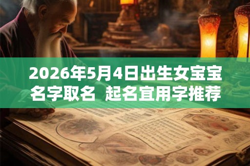 2026年5月4日出生女宝宝名字取名  起名宜用字推荐
