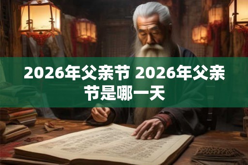 2026年父亲节 2026年父亲节是哪一天