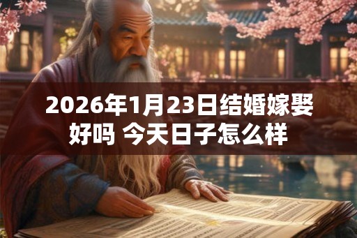 2026年1月23日结婚嫁娶好吗 今天日子怎么样