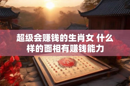 超级会赚钱的生肖女 什么样的面相有赚钱能力 超级会赚钱的生肖女 什么样的面相有赚钱能力