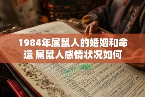 1984年属鼠人的婚姻和命运 属鼠人感情状况如何