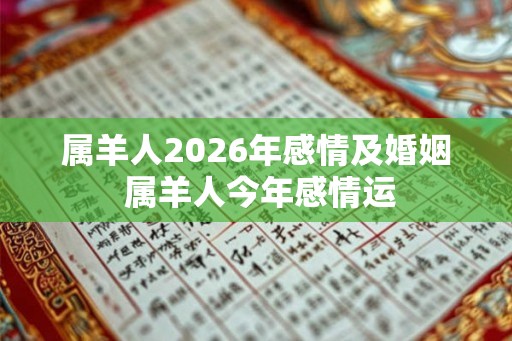 属羊人2026年感情及婚姻 属羊人今年感情运 属羊人2026年感情及婚姻 属羊人今年感情运