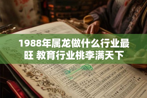 1988年属龙做什么行业最旺 教育行业桃李满天下