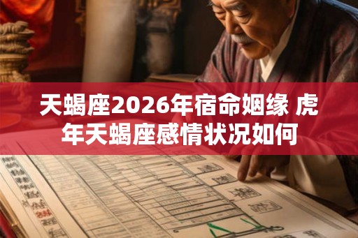 天蝎座2026年宿命姻缘 虎年天蝎座感情状况如何