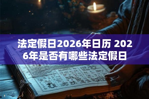 法定假日2026年日历 2026年是否有哪些法定假日 法定假日2026年日历 2026年是否有哪些法定假日