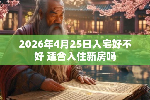2026年4月25日入宅好不好 适合入住新房吗 2026年4月25日入宅好不好 适合入住新房吗