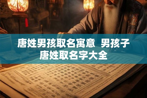 唐姓男孩取名寓意  男孩子唐姓取名字大全