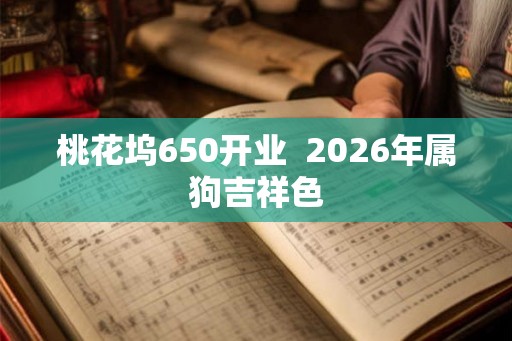 桃花坞650开业  2026年属狗吉祥色