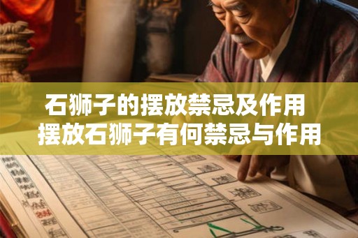 石狮子的摆放禁忌及作用 摆放石狮子有何禁忌与作用