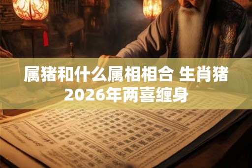 属猪和什么属相相合 生肖猪2026年两喜缠身