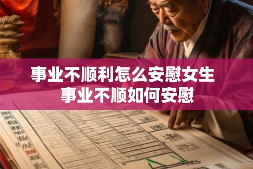 事业不顺利怎么安慰女生  事业不顺如何安慰