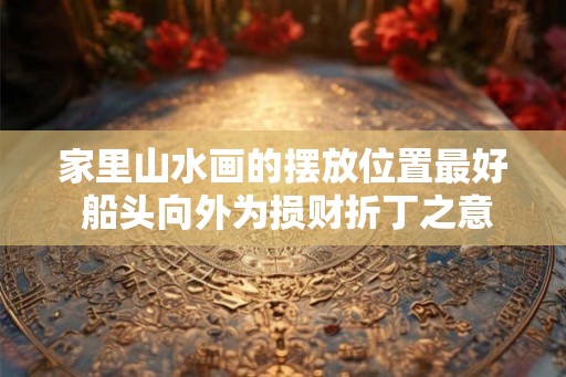 家里山水画的摆放位置最好 船头向外为损财折丁之意