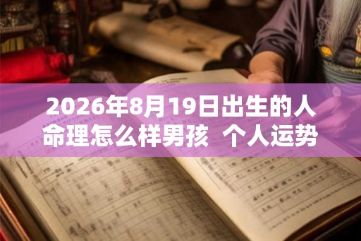 2026年8月19日出生的人命理怎么样男孩  个人运势如何