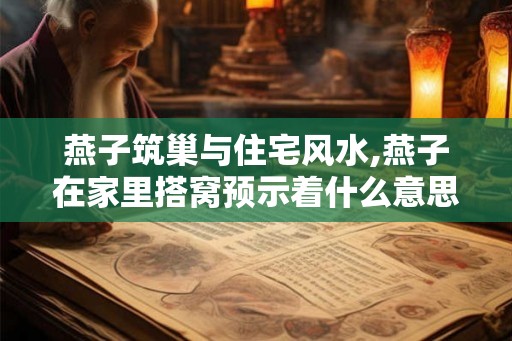燕子筑巢与住宅风水,燕子在家里搭窝预示着什么意思？