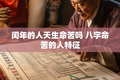 闰年的人天生命苦吗 八字命苦的人特征