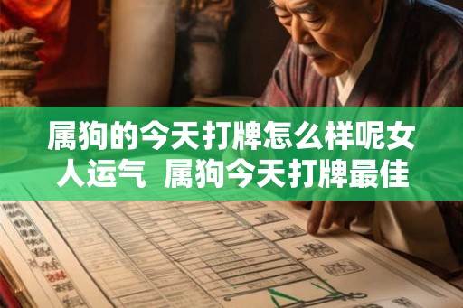 属狗的今天打牌怎么样呢女人运气  属狗今天打牌最佳方位