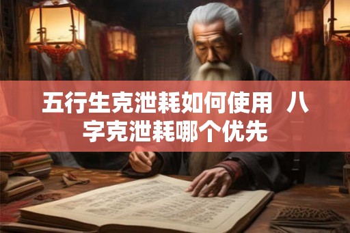 五行生克泄耗如何使用  八字克泄耗哪个优先