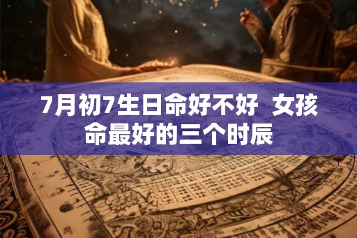 7月初7生日命好不好 女孩命最好的三个时辰 7月初7生日命好不好 女孩命最好的三个时辰