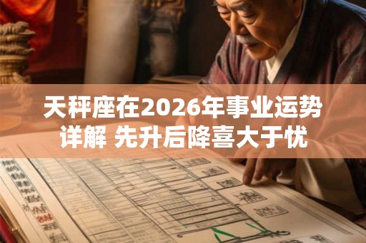 天秤座在2026年事业运势详解 先升后降喜大于忧