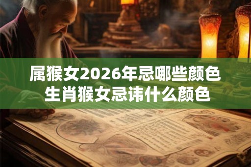 属猴女2026年忌哪些颜色 生肖猴女忌讳什么颜色