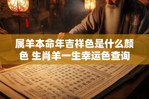 属羊本命年吉祥色是什么颜色 生肖羊一生幸运色查询