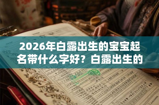 2026年白露出生的宝宝起名带什么字好？白露出生的人命运